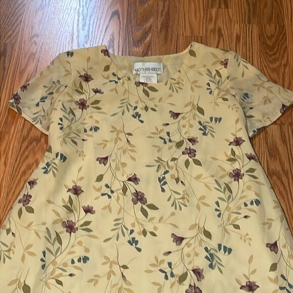 Motherhood Vintage Maxi Dress, Yellow Floral, Small - Picture 3 of 9